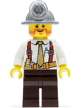 Минифигурка Лего Сити - Шахтер cty0322