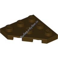 Деталь Лего Пластина Клин 3 х 3 Обрезанный Угол Цвет Темно-Коричневый