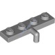 Деталь Лего Пластина 1 х 4 Со Штырем Вниз Цвет Светло-Серый