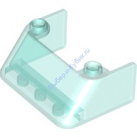 Деталь Лего Лобовое Стекло 3 х 4 х 1 1/3 С Двумя Штырьками На Верху Цвет Прозрачно-Голубой