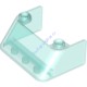 Деталь Лего Лобовое Стекло 3 х 4 х 1 1/3 С Двумя Штырьками На Верху Цвет Прозрачно-Голубой
