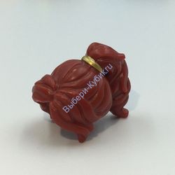 Деталь Лего Парик Женский Цвет Темно-Красный