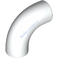 Деталь Лего Кубик Круглый 1 х 1 D. Градусов - Без Шляпки - Тип 2 - С Отверстием Под Ось Цвет Белый