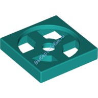 Деталь Лего Поворотная Пластина 2 х 2 База Цвет Темно-Бирюзовый