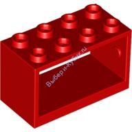 Деталь Лего Крепление под Катушку 2 х 4 х 2 Цвет Красный
