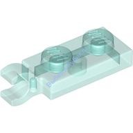 Деталь Лего Пластина 1 х 2 С Горизонтальной Защелкой На Конце Цвет Прозрачно-Голубой