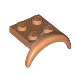 Деталь Лего Автомобильное Крыло 3 x 3 x 1 С Аркой Круглое Цвет Телесный