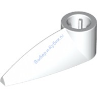 Деталь Лего Техник Бионикл Зуб 1 х 3 С Отверстием Под Ось Цвет Белый