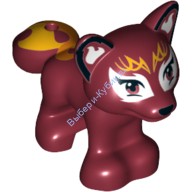 Деталь Лего Лиса Цвет Темно-Красный