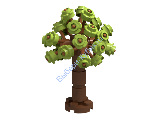 Набор Деталей Лего от Выбери Кубик ДЕРЕВО Лайм