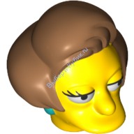 Деталь Лего Голова Модифицированная Симпсоны Цвет Желтый