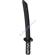 Деталь Лего Катана Цвет Черный