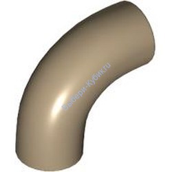 Деталь Лего Кубик Круглый 1 х 1 D. Градусов - Без Шляпки - Тип 2 - С Отверстием Под Ось Цвет Темно-Песочный