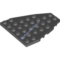 Деталь Лего Пластина Клин 7 х 6 С Зазубринами Цвет Темно-Серый
