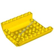 Деталь Лего Скос Изогнутый 8 х 8 х 2 Перевернутый Двойной Цвет Желтый