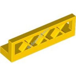 Деталь Лего Забор 1 х 4 х 1 Цвет Желтый