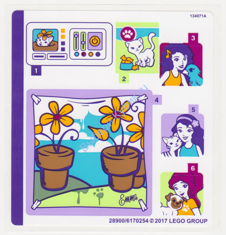 Наклейки К Набору Лего 41305 - (28900/6170254)