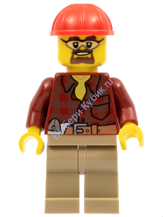 Минифигурка Лего Сити - Строитель cty0540 