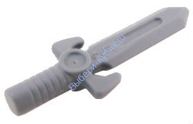 Деталь Лего Меч Маленький С Угловой Рукоятью Цвет Темно-Серый