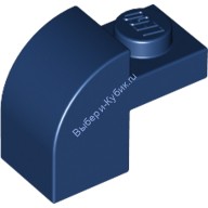 Деталь Лего Кубик Модифицированный 1 х 2 х 1 1/3 С Закругленным Верхом Цвет Темно-Синий