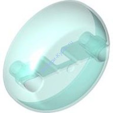 Деталь Лего Полусфера 7 x 7 С 2 Отверстиями Для Штифтов Цвет Прозрачно-Голубой