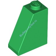 Деталь Лего Скос 65 2 х 1 х 2 Цвет Зеленый