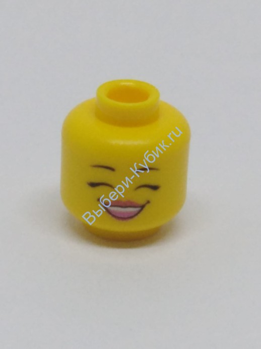 Деталь Аналог Совместимый С Лего Голова Минифигурки Женская Цвет Желтый