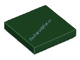 Деталь Лего Плитка 2 х 2 С Желобком Цвет Темно-Зеленый