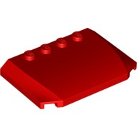 Деталь Лего Клин 4 x 6 x 2/3 Тройной Изогнутый Цвет Красный