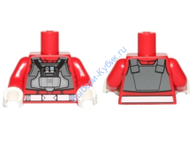 Деталь Лего Торс Цвет Красный