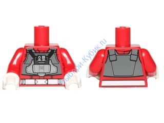 Деталь Лего Торс Цвет Красный