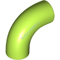 Деталь Лего Кубик Круглый 1 х 1 D. Градусов - Без Шляпки - Тип 2 - С Отверстием Под Ось Цвет Лайм