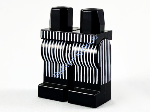 Деталь Лего Бедра И Ноги С Рисунком Цвет Черный