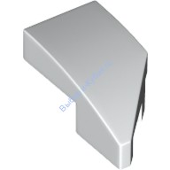 Деталь Лего Клин 2 х 1С Обрезанным Креплением Левый Цвет Белый