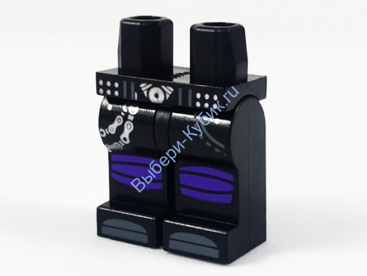 Деталь Лего Ноги С Рисунком Цвет Черный