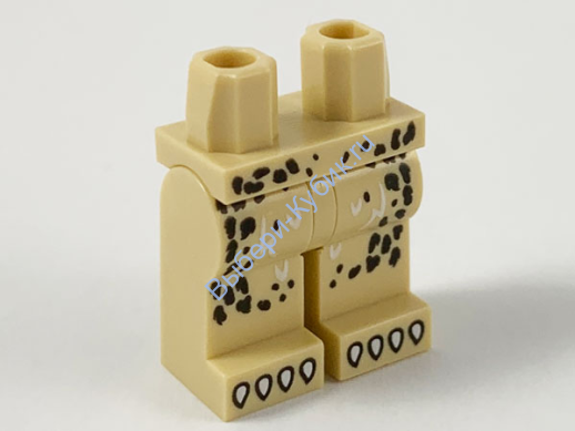 Деталь Лего Ноги С Рисунком Цвет Песочный