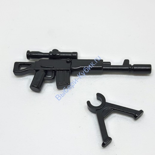Деталь Аналог Совместимый С Лего Оружие Комплект Цвет Черный