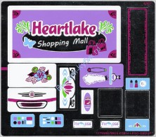 Наклейки К Набору Лего 41058 " Торговый центр Хартлейк Сити" (2) (см. описание)