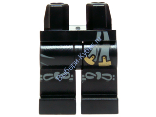 Деталь Лего Ноги С Рисунком Цвет Черный