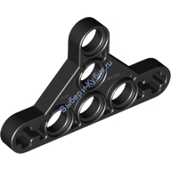 Деталь Лего Техник Бим Треугольный Тонкий Тип 2 Цвет Черный