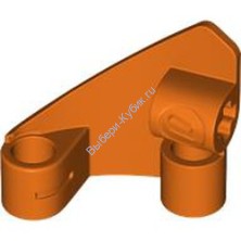 Деталь Лего Техник Панель #10 3 x 3 Правая Цвет Красно-Оранжевый