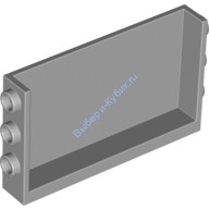 Деталь Лего Панель 1 х 6 х 3 С Штырьками На Сторонах Цвет Светло-Серый