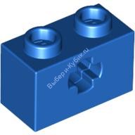 Деталь Лего Техник Кубик 1 х 2 С Отверстием Под Ось Цвет Синий