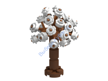 Набор Деталей Лего от Выбери Кубик ДЕРЕВО Белый