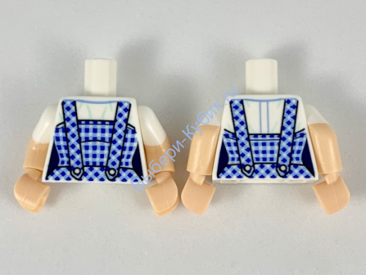 Деталь Лего Торс С Рисунком Цвет Белый