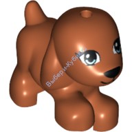 Деталь Лего Собака Цвет Темно-Оранжевый