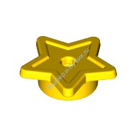Деталь Лего Звезда С Креплением На Штырек Цвет Желтый