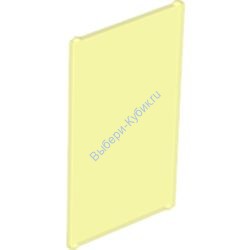 Деталь Лего Стекло Для Окна 1 X 4 X 6 Цвет Прозрачно-Неоново-Зеленый