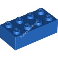 Деталь Лего Кубик 2 х 4 Цвет Синий