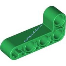 Деталь Лего Техник Бим 2 х 4 L-Формы Толстый Цвет Зеленый